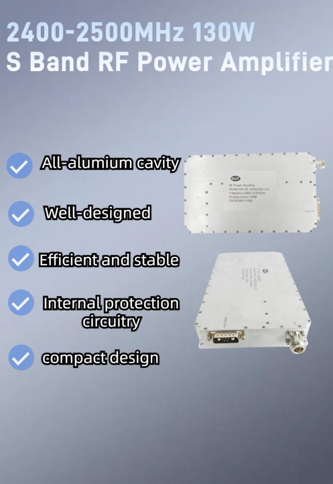 S-Band 2400-2500MHz 130W Amplifier Module High Power Output Solid State Amplifier for Wireless Communication 0