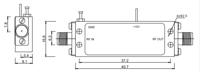 0.5-0.7 GHz P1dB 12 dBm Narrow Band LNA Low Noise Amplifier for UHF communications, telemetry, and broadcasting 0