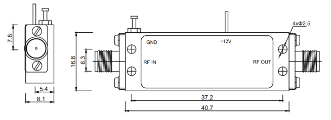1-3.2 GHz P1dB 10 dBm Narrow Band LNA Low Noise Amplifier in communication and radar systems 0