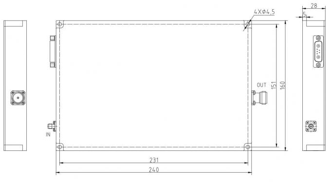 Customized High Power Solid State RF Amplifier 2900-3400MHz 200W Solid State Amplifier For radar system 1