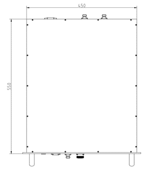 High Power Output 850W P-Sat Output Power 59.3dBm Power Amplifier Chassis For Signal Amplification 1