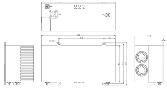 1-6GHz 30W Solid State RF Power Amplifier For Wireless Communications Enhanced Signal Transmission Quality 1