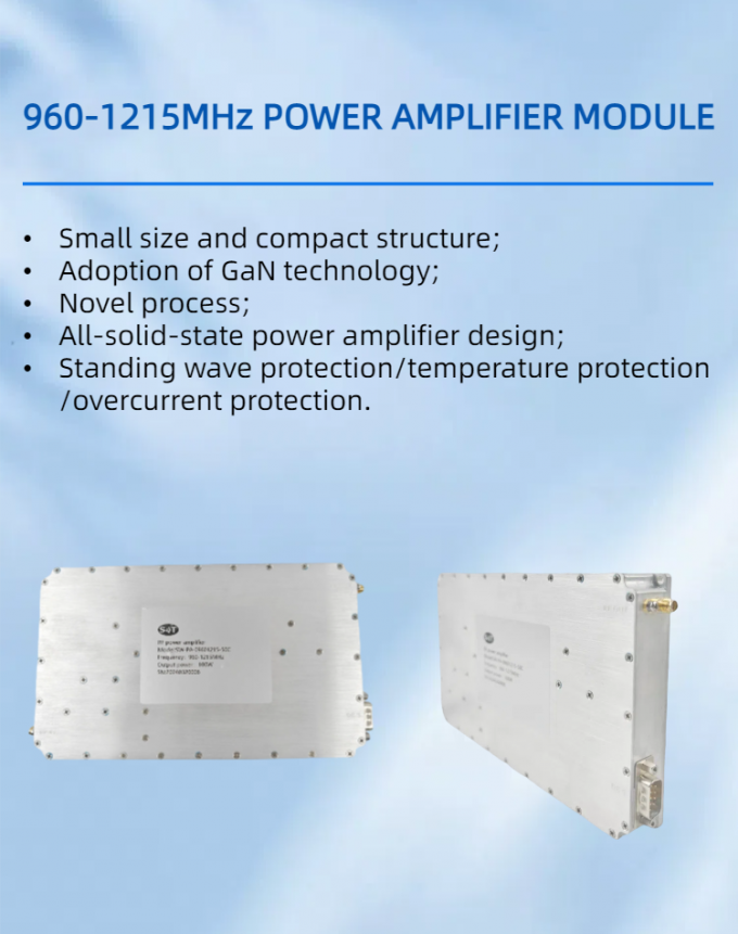 960-1215MHz 50dBm Output Power L Band Solid State RF Power Amplifier for Telecommunication, Radar 0