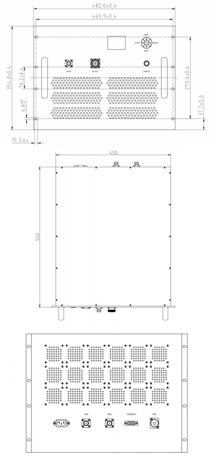 High Performance 495-505MHz Pulse 5kw RF Power Amplifier For Improved Communications Signal Coverage And Quality 1