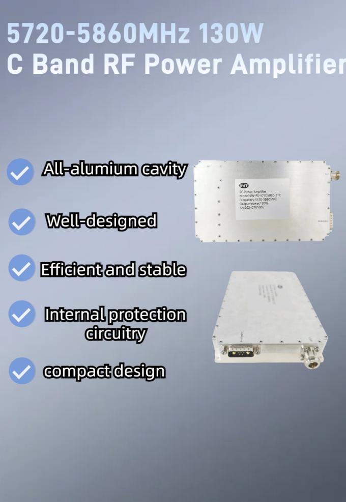 Customized C Band 5720-5860MHz High Power Output 130W RF Power Amplifier for Medical (ISM) Devices 0