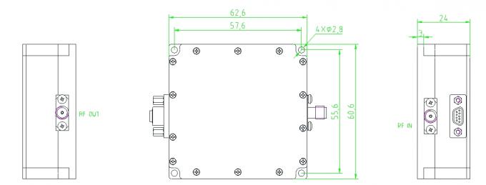 Customized 2000-6000MHz 2W Ultra-Broadband RF Power Amplifier for Wireless Communication, Radar Systems 2