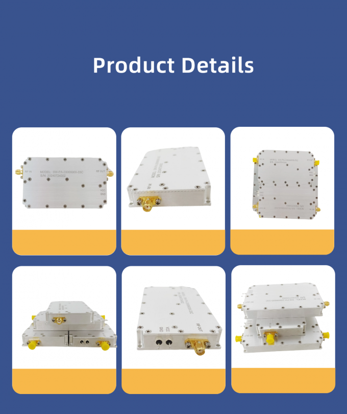 Customized 2000-6000MHz 2W Ultra-Broadband RF Power Amplifier for Wireless Communication, Radar Systems 1