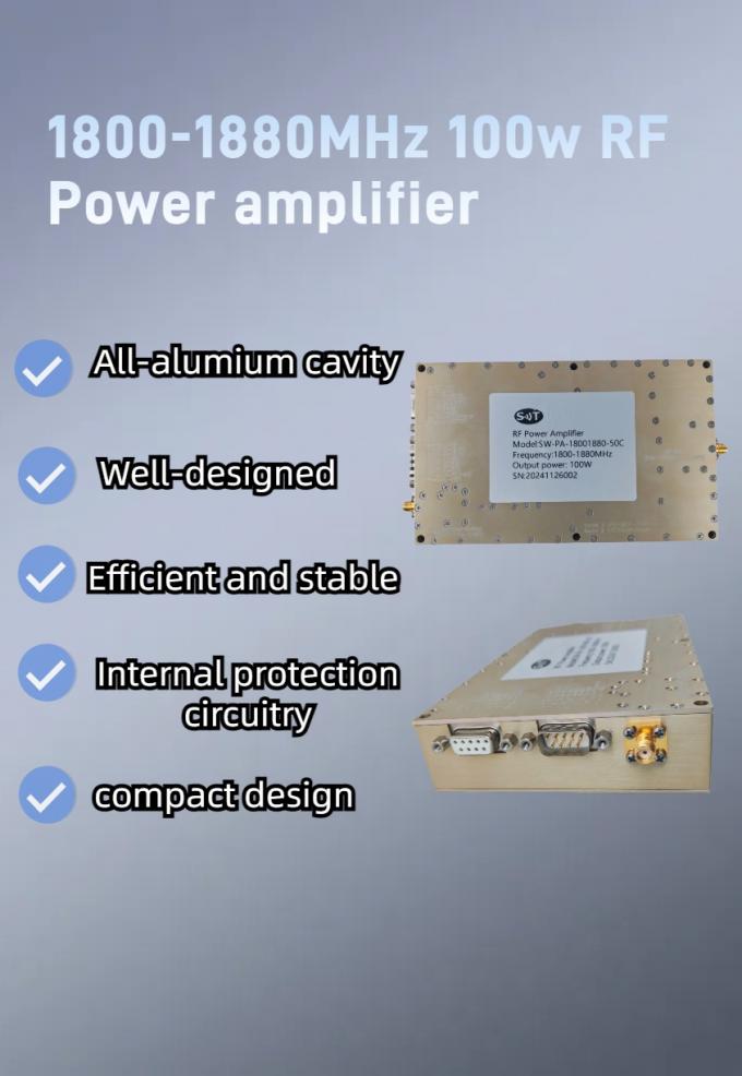 L Band Solid State Amplifier Module 2100-2180MHz Linear RF Power Amplifier for Radar Systems 0
