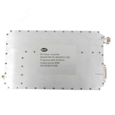 China High Performance Solid State 850-935MHz 80W RF Power Amplifier for Communication Systems, Radar