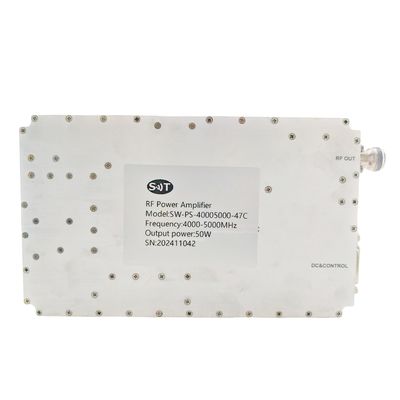 China Customized High Linearity 4000-5000 MHz RF Power Amplifier for Wireless Communication Systems with GaN Technology