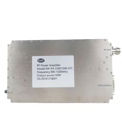 Good price 47dBm 300-1500MHz Broadband RF Amplifer Solid State Amplifier Module for Telecommunication online