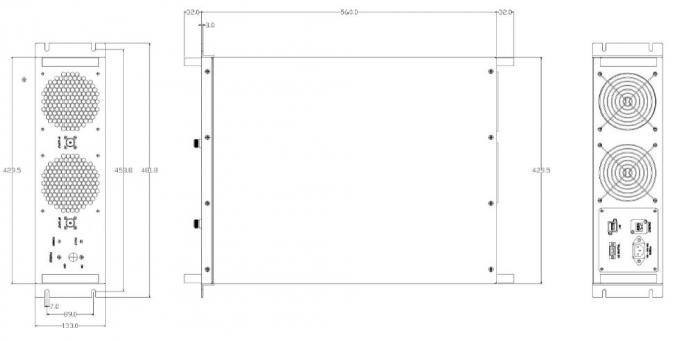 High Output Power 10 KHz ~ 30 MHz 200W 53dB VHF Power Amplifier for RF testing and measurement in laboratory 0