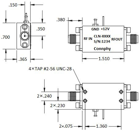 12.0-18.0 GHz Wideband Differential Amplifier High Power EMC Amplifiers 0