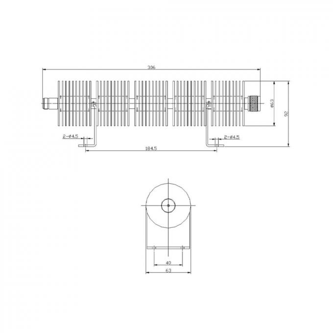 150 W Coaxial Fixed Attenuators 1 KW DC-18 GHz Connector N,TNC 1