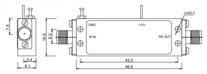 1.1 - 2.3 GHz S Band Power Amplifier P1dB 20 dBm RF Power Amplifier Module 1