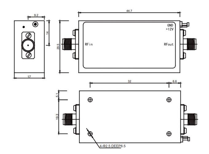 21-25 GHz Ka Band Power Amplifier P1dB 22 dBm RF Power Amplifier 1