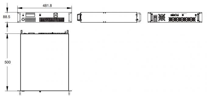 12 To 18 GHz Ku Band Amplifier Psat 47 W RF Transmitter Amplifier 1