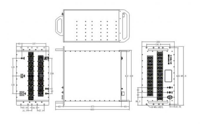 12.75-13.25 GHz Ku Band Amplifier Psat 800 W RF Antenna Amplifier 1