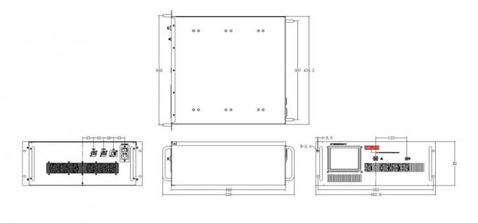 18 - 26 GHz Ka Band Power Amplifier Psat 46 W Linear RF Power Amplifier 1