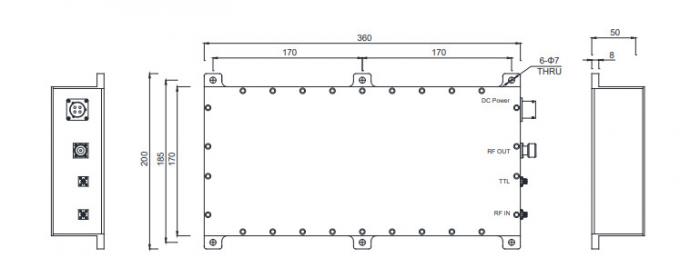 2-3 GHz S Band Power Amplifier 100 dBm RF Amplifier module for Radar,Satellite Communication 0