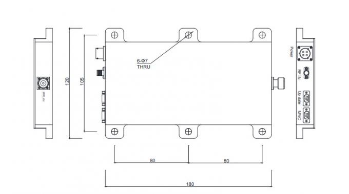 6 -10 GHz High Power Amplifier Psat 50w Microwave Amplifier for communication systems 1