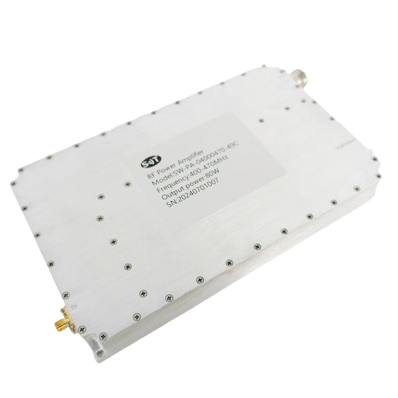 Customized 400-470MHz 80W UHF RF Power Amplifier With High Linearity And Wideband Operation For Military Systems