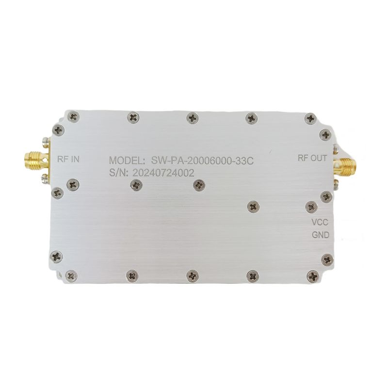 Customized 2000-6000MHz 2W Ultra-Broadband RF Power Amplifier for Wireless Communication, Radar Systems