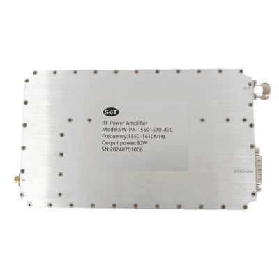 Quality 1550-1610MHz 80W RF Power Amplifier L-Band Amplifier Module for Wireless Communication Systems factory