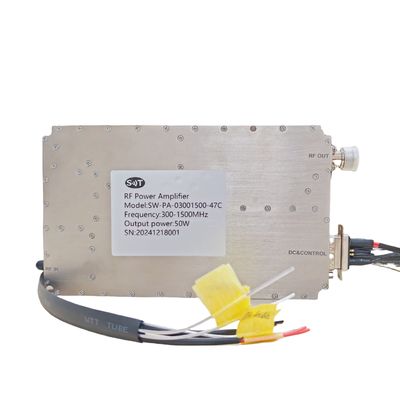 Quality Customized High-Performance Broadband 300-1500MHz 50W RF Power Amplifier for Radar Transmission Signals factory