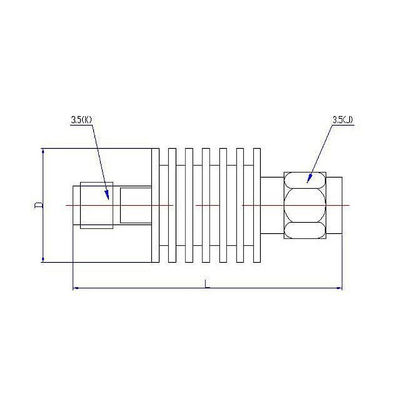 DC-26.5 GHz  Attenuators Connector 3.5 mm Coaxial Fixed Attenuators