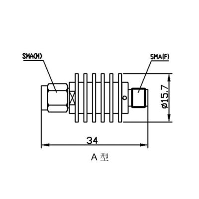 SMA Attenuator 5 W Coaxial Fixed Attenuators DC-26.5 GHz