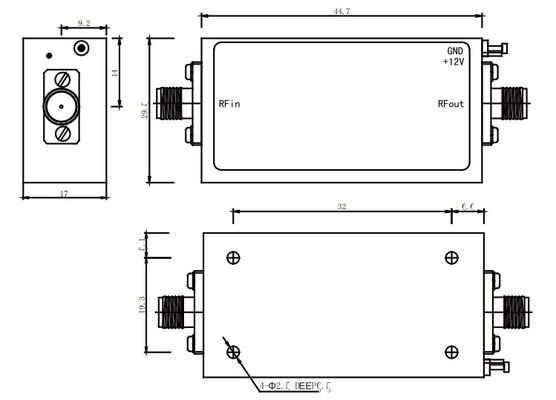 4 To 8 GHz C Band Power Amplifier P1dB 20 dBm Balanced RF Power Amplifier