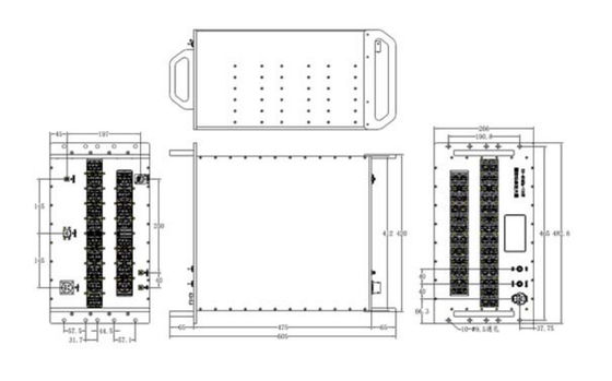 12.75-13.25 GHz Ku Band Amplifier Psat 800 W RF Antenna Amplifier