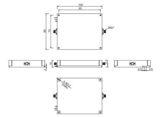 1-2 GHz L Band Optical Amplifier communication Module Psat 40dBm 10w RF power amplifier for Military and Defense