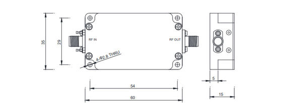 30 - 40 GHz Milimeter Wave Amplifers 26 W Ultra Low Noise Amplifier For medical equipment, aerospace
