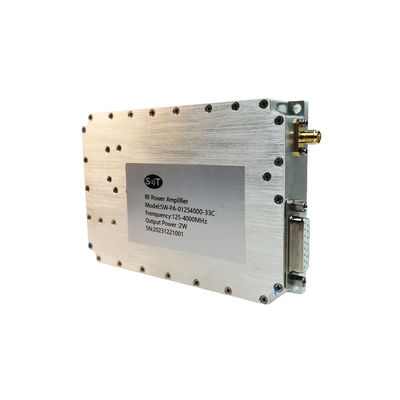 Customized Solid State High Power RF Amplifier 0125-4000MHz 2W 33dBm Microwave Amplifier for Military Communication