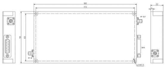 Customized 4500-5000MHz 100W Low Noise High Power RF Power Amplifier for Telecommunication